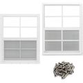 Neatiease 2 Pack Shed Window, 24" X 36" Flush M...