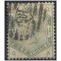 1883 SG196 1/- Dull Green Good/Fine Used Check ...
