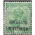 Gwailor (ICS) 1930 SG87 1/2a Green Mounted Mint...