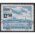 Mi 591: 12 (Kč) 50 on 20 Kč pale blue Surcharge...