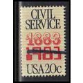 Used 2053 20c Civil Service Fine W4550