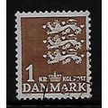 DENMARK 1946 ARMS 1K BROWN SG 346 FINE USED#2