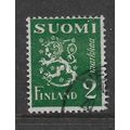 FINLAND 1930 LION 2M GREEN SG 373A FINE USED