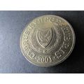 2001 CYPRUS TWENTY CENTS FREE POST. AAM