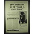 1935 General Electric Oil Furnace Ad - Almost Human