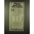 1985 Christian Children's Fund Ad - Sally Struthers