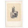 Gloucester Cathedral Sketch Art Postcard Marcus...