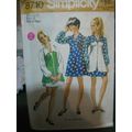 Simplicity 8710 Junior Teen Mini-Dress & Vest P...