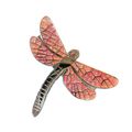 Stunning Pink & Orange Glitter Dragonfly Metal ...