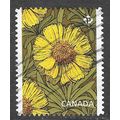 CANADA 2017 GREETING FLOWER ORANGE YELLOW NVI U...