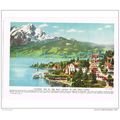 Lake Lucerne, Switzerland, Book Illustration, c...