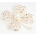 ANDREA BUCCI Sterling Silver Plated Floral Broo...