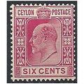 Ceylon 1903 SG269 6c Carmine Mounted Mint . .