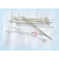 20 no. Silver Plated 46 mm Eyepins Crafts Jewel...