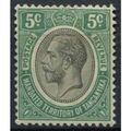 Tanganyika KGV 1927 5c Green & Black Mounted Mi...
