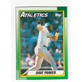 1990 Topps Dave Parker # J wax box bottom card ...