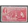 Bermuda 1953 SG139 2 1/2d Rose Red Mounted Mint...