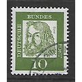 GERMANY BERLIN 1961 FAMOUS GERMANS 10pf GREEN D...