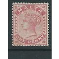malta stamps sg21 sg 21 hm rose gum wrinkled