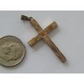 VINTAGE 1/20-12K GOLD FILLED CROSS PENDANT