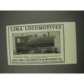 1911 Lima Locomotives Contractors' Dinkey Ad