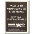 KRNT RADIO 1973 Des Moines IA Cowles Communicat...