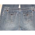 Womens Izod Blue Jeans 14 Distressed Color 37 W...