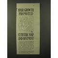 1913 Cuticura Soap Ad - Hair Growth promoted by...