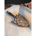 Antique/Vintage Wood & Solid Brass Iron Shape S...