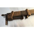 Cast Iron & Wood Carpenter Slide Bar Clamp Tool...