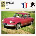 Collectors Club card. Classic Cars. Panhard PL17