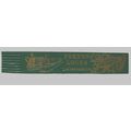 Vintage: green leather bookmark - Foxton Locks, Leicestershire