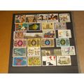 25 UNMOUNTED MINT COMMEMORATIVE STAMPS F/V 8.35