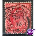 GB stamps 1902-10 KEV11 - 1d SG219 Bradford 4