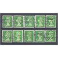 BULK STOCK.18p Bright Green x 10.Type Unchecked...