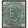 India 1866 SG71 4a Blue-Green Good/Fine Used . ..
