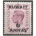 Kuwait 1948 SG70 6a on 6d Purple Mounted Mint ....