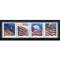 4228-4231v 42c U.S. Flag Very Fine MNH PNC S111...