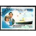 Grenadines of St. Vincent 1981 Royal Wedding $3.50 Used Stamp