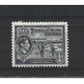 Turks&Caicos.SG194 1/4d Raking Salt (Black).Mou...