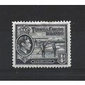 Turks&Caicos.SG194 1/4d Raking Salt (Black).Mou...