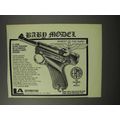 1970 Erma Bard Model Pistol Ad - Rarest of the ...
