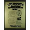 1980 Federal Express Ad - Are You Paying People