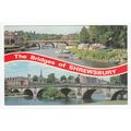 The Bridges of Shrewsbury Shropshire Postcard S...