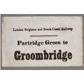 LONDON BRIGHTON & SOUTH COAST RLY LUGGAGE LABEL...