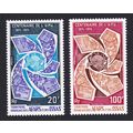 Afar and Issa Universal Postal Union 2v 1974 MN...