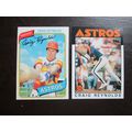 Two (2) Craig Reynolds Baseball Cards - See Pic...