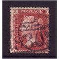GREAT BRITAIN 1858-79 QV SG44 1d RED BROWN PLAT...