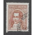 ARG 1935 5c 'M. MORENO' FINE USED (EBID79-092)