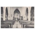 Axminster Church Interior Devon Postcard